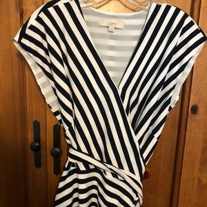 Loft V-Neck Wrap Blouse